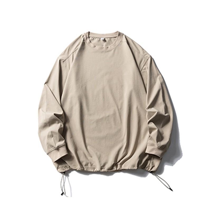 Mens Long Sleeve T Shirt Outdoor Quick Dry Sun Protection Loose Solid Color Casual Streetwear