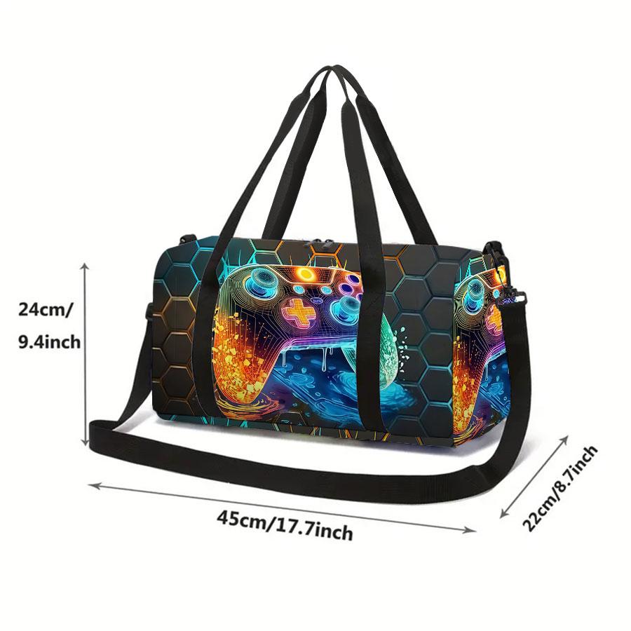 Console di Gioco Astronauta Cartone Animato 2D Zaino Scolastico da Viaggio Grande Capacità Borsa da Viaggio con Cerniera Miglior Regalo per Ragazzi Ragazze Stile alla Moda