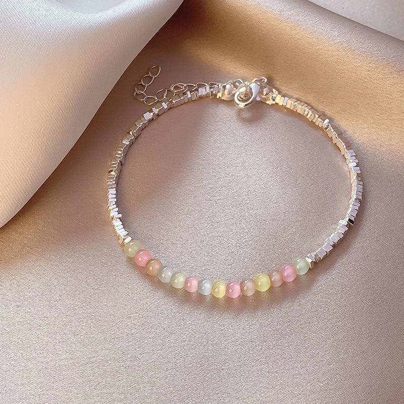 2025 Trendy Pearl Zircon Flower Bow Bracelet: Women's Chic, High-End, Versatile Design
