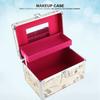 Large Capacity Makeup Bag, Eyelash Extension Tool Storage Box, Aluminum Alloy, Sturdy, Double Layer