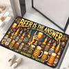 Cheers Beers Doormat Funny Welcome Mat with Beer Mugs Design Perfect for Indoor Entrance Decor