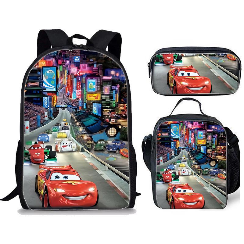 

Cars Movies Childrens Backpack With Breathable Waterproof Material For School Students Color1