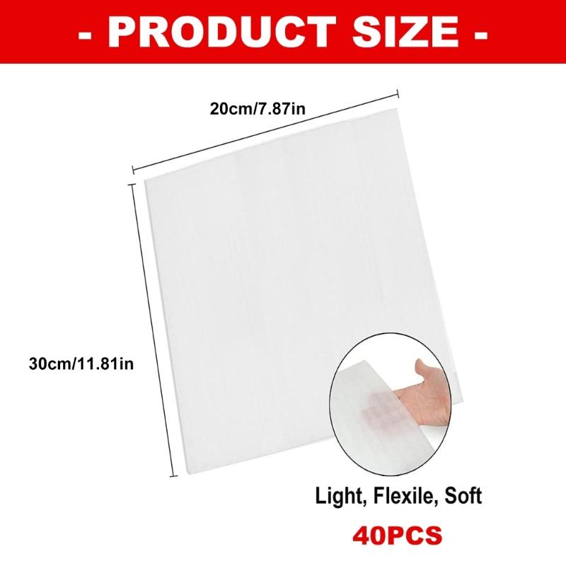 40Pack Foam Wrap Sheets Foam Wrap Cushioning Materials,Moving Supplies for Packing Storage Shipping Foam Packing Sheets