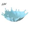 Decorative Catchall Tray 3D Printed Jewelry for Rings Earrings Bracelets, Ocean Splash Boho Home Decor Trinket Dish, Desktop Organizer Vanity Coastal