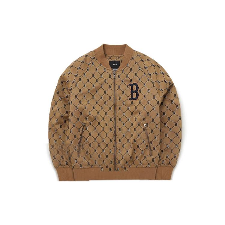 MLB Boston Red Sox FW22 Baseball Jacket Unisex Beige Yellow 3AJPM0224-43BGS XS