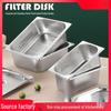 Stainless Steel Perforated Rectangular Drainer for Fried Foods and Vegetables