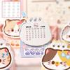 Coil Planner Mini Desk Calendar Cartoon Cat 2025 Coil Calendar Portable Desktop Calendar  Office