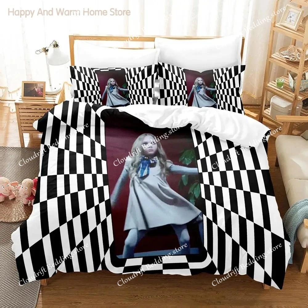 M3GAN Movie Bedding Set Single Twin Full Queen King Size Bed Set Aldult Bedroom Duvetcover Sets 3D Anime Bed Sheet Set