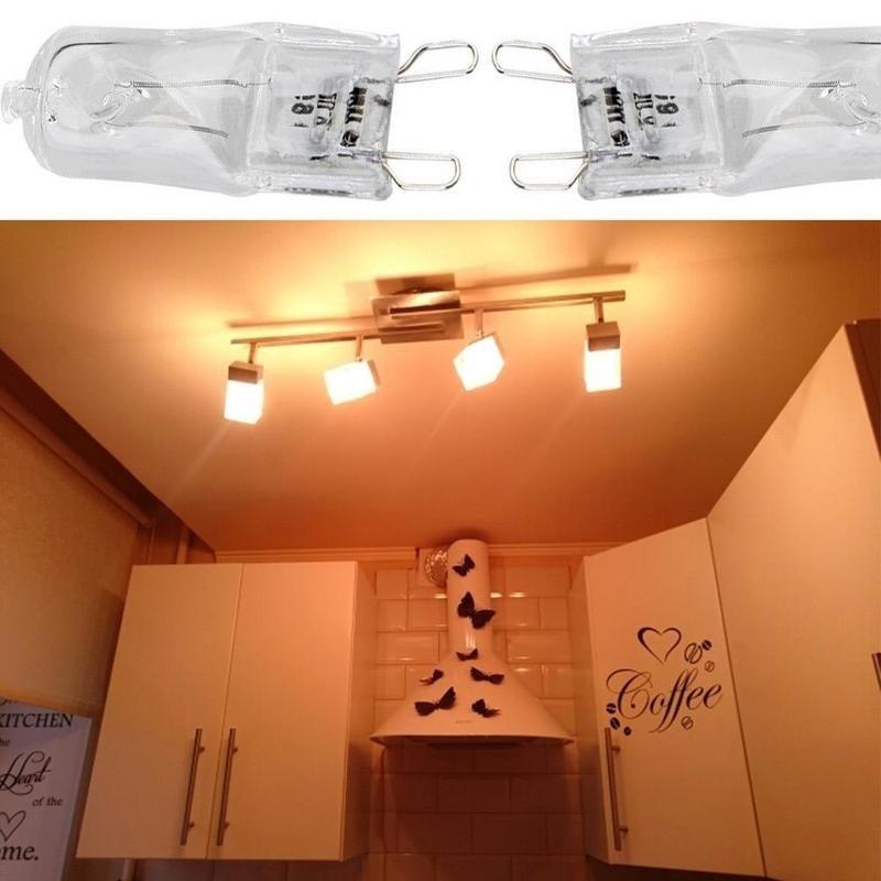 

Новинка, 5 шт., суперяркая галогенная лампа G9, 40 Вт, галогенная G9, 110 В/220 В, 2800 К, теплый белый, прозрачный галоген для помещений