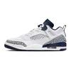Jordan Spizike Abrasion Resistant Slip Resistant Low top Vintage Basketball Shoes Men's White Blue FQ1759-104(Team181-)