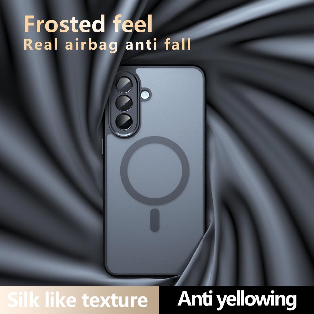 For Samsung Galaxy A57 5G Magnetic Case TPU + PC Matte Skin Touch Phone Cover