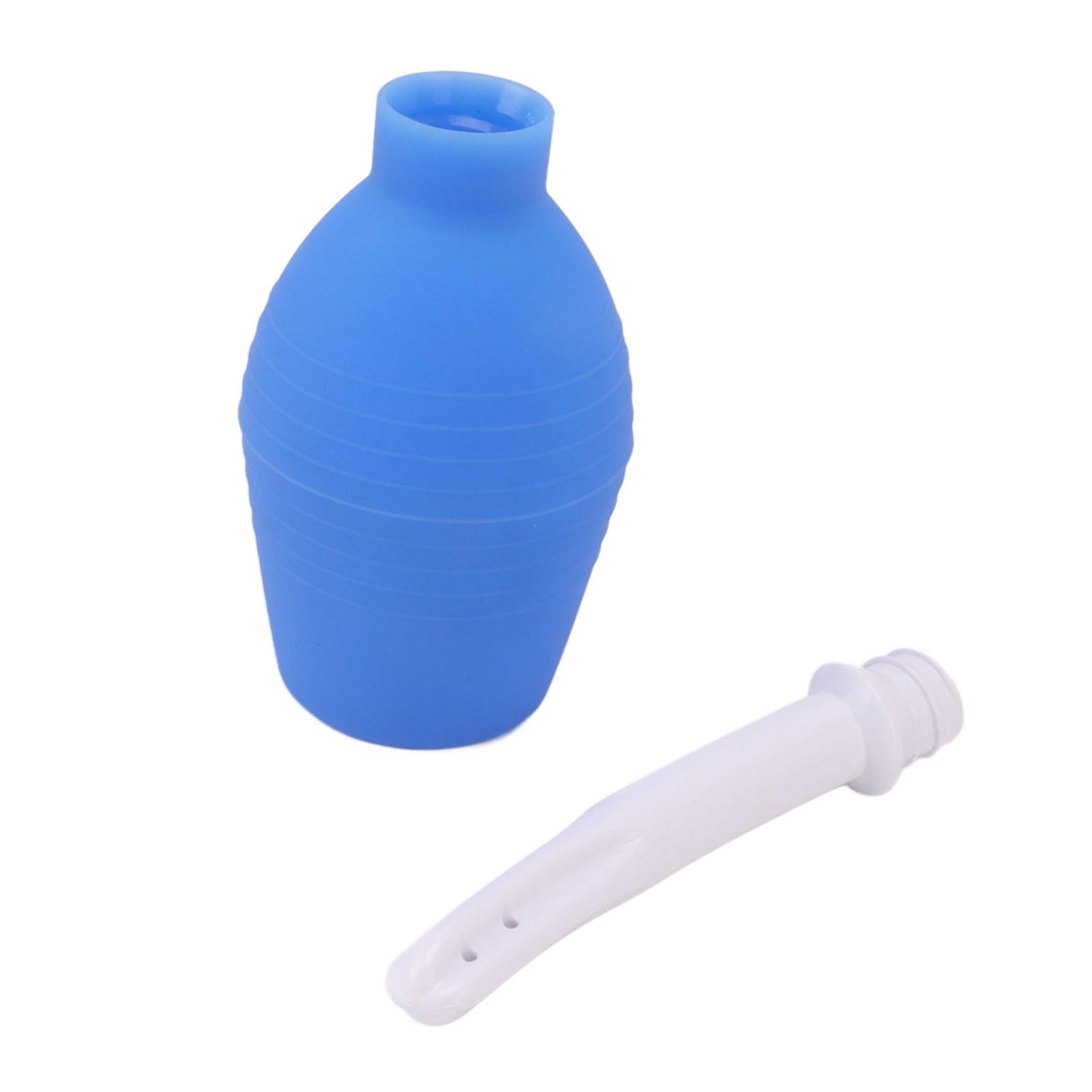 

Силіконовий багаторазовий анальний душ, вагінальний очищувач для жінок і чоловіків, гігієнічний чорний M8 синій