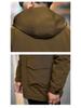 Men's Plus Size Mid-Length Hooded Cotton Jacket - Winter Fashion Brand 808