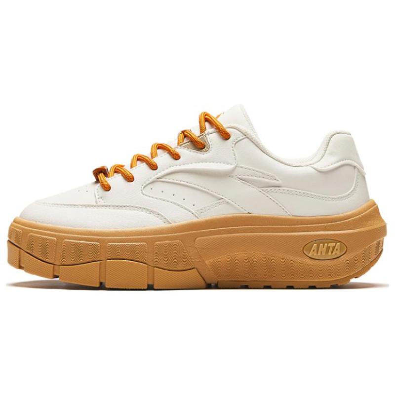 

Anta Anti-Slip And Wear-Resistant Warm Low-Top Casual Shoes Women s White Brown Sneakers 122418086-4 38