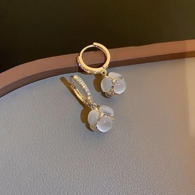 Orecchini a Cerchio in Metallo Dorato Cristallo di Alta Qualità Moda per Donna Festa di Matrimonio Regalo Gioielli Versatili da Strada Regali