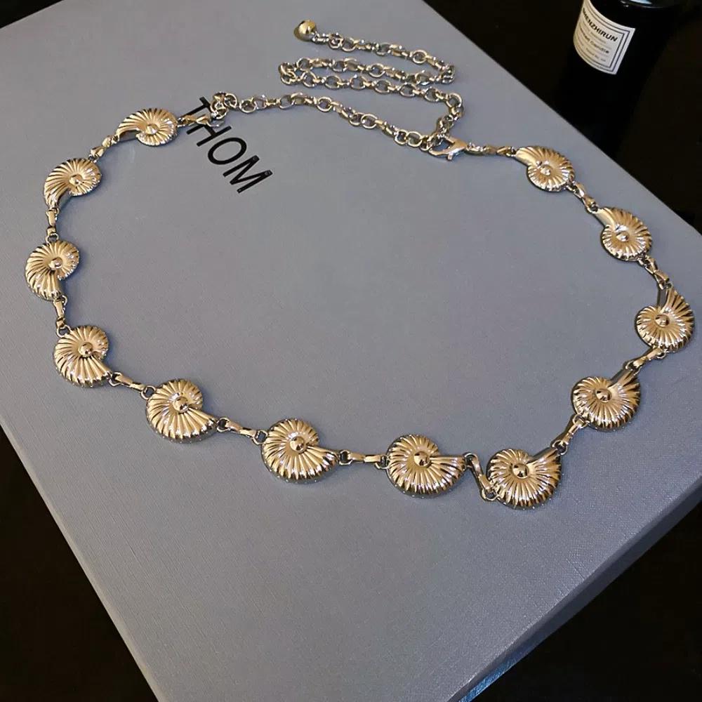 Sea Series Shell Conch Waist Chain Zinc Zinc Alloy Metal Shell Beach Body Chain Girls Couple Gift