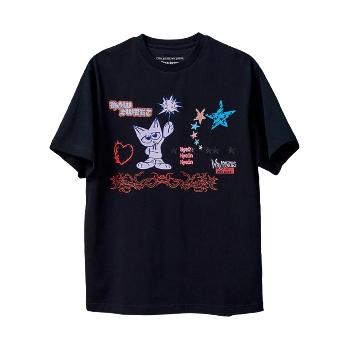 NewJeans How Sweet T-Shirt Hyein Black ONE SIZE
