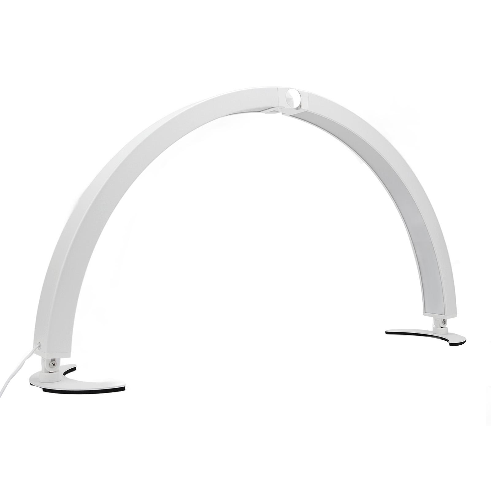 

Настольная лампа Half Moon Nail 28 дюймов 40 Вт 3200 К‑5600 К с регулировкой яркости 320 шт. светодиодных бусин с дистанционным управлением AU PLUG белый