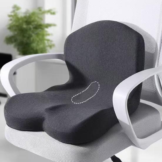 L-Shaped Seat Cushion Memory Foam Cushion with Back Support Sciatica Relief Seat Cushion for Office Chair Car Seat Wheelchair Long Hours Sitting