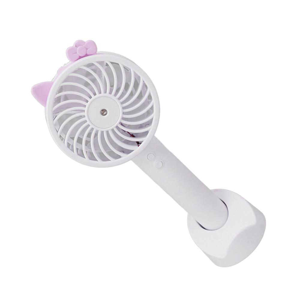 Handventilator mit Kühlnebel, USB-wiederaufladbarer persönlicher Ventilator, Batteriebetriebener Mini-Ventilator mit 3 Geschwindigkeiten, Leichter ultra-portabler Ventilator für Sommerreisen und