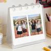 Photo storage calendar Desktop Coil Model Desk Calendar Mini Photo Album Display 60 Photos Desk Home Room Decoration