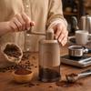 Portable Manual Coffee Grinder Clear Powder Container Adjustable Grind Hand Crank Mill Handheld Plastic Coffee Bean Grinder