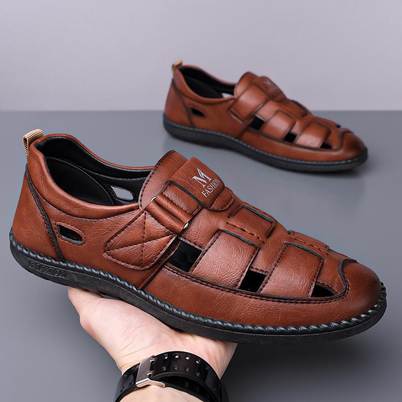 Men's Sandals Shoes Anti-slip Breathable Hollow Outdoor Sports Beach Shoes Casual Sandals