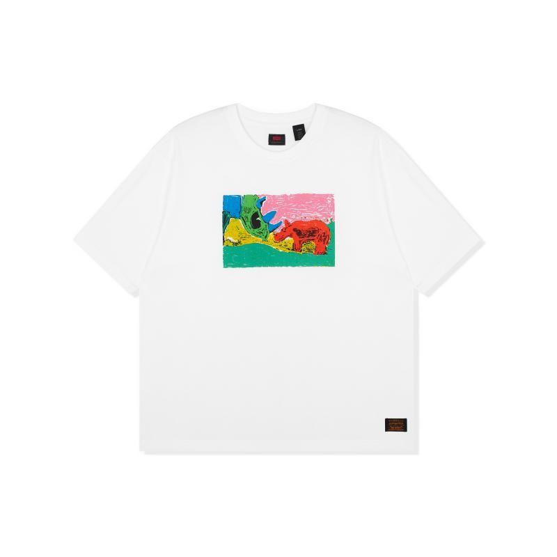 

Мужская повседневная футболка с круглым вырезом Levis SS22, топы, белая A1005-0005 XL