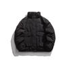 Men's Winter Cotton-Padded Jacket: Japanese Style Workwear, Large Pockets, Half-High Stand Collar, Thickened for Warmth