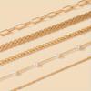 Unique 5-piece Stackable Foot Chain Set: Simple Elegance for Daily and Vacation Clothing - Multi functional Fashion Accessories