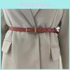Leather Slim Genuine Belt Women With Alloy Pin Closure For Fashionable Daily Use
