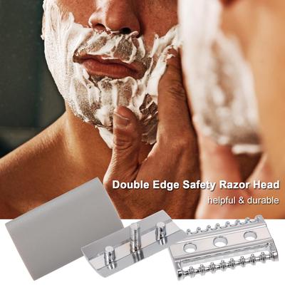 shaving head with safety razor