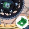 F FIERCE CYCLE Motorcycle Chain Adjuster Block Tensioner Replacement 12mm Diameter 2pcs Green