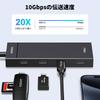 UGREEN 4x To USB Gen 2 10Gbps Data Expansion Compatible with MacBook iPad iPhone Galaxy and More USB-C Hub, 4-Port USB-C 3.2 High-Speed Transfer,