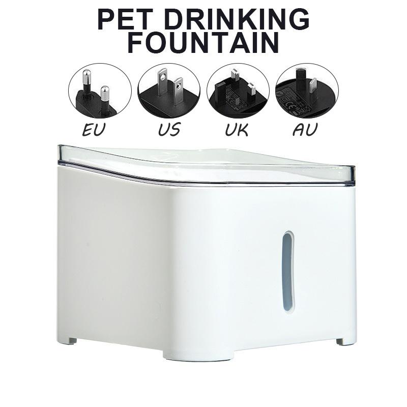 

2L Pet Cat Automatic Water Fountain Feeder With LED Electric Dog Drinking Bowl Feeders Drink Filter Water Purifier Drinker EU Plug
