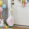 1 Set Easter Porch Goose Bunny Outfits Outdoor Garden Lawn Yard Goose Statue Rabbit Ears Costume Spring Holiday Party Dress-up Clothing