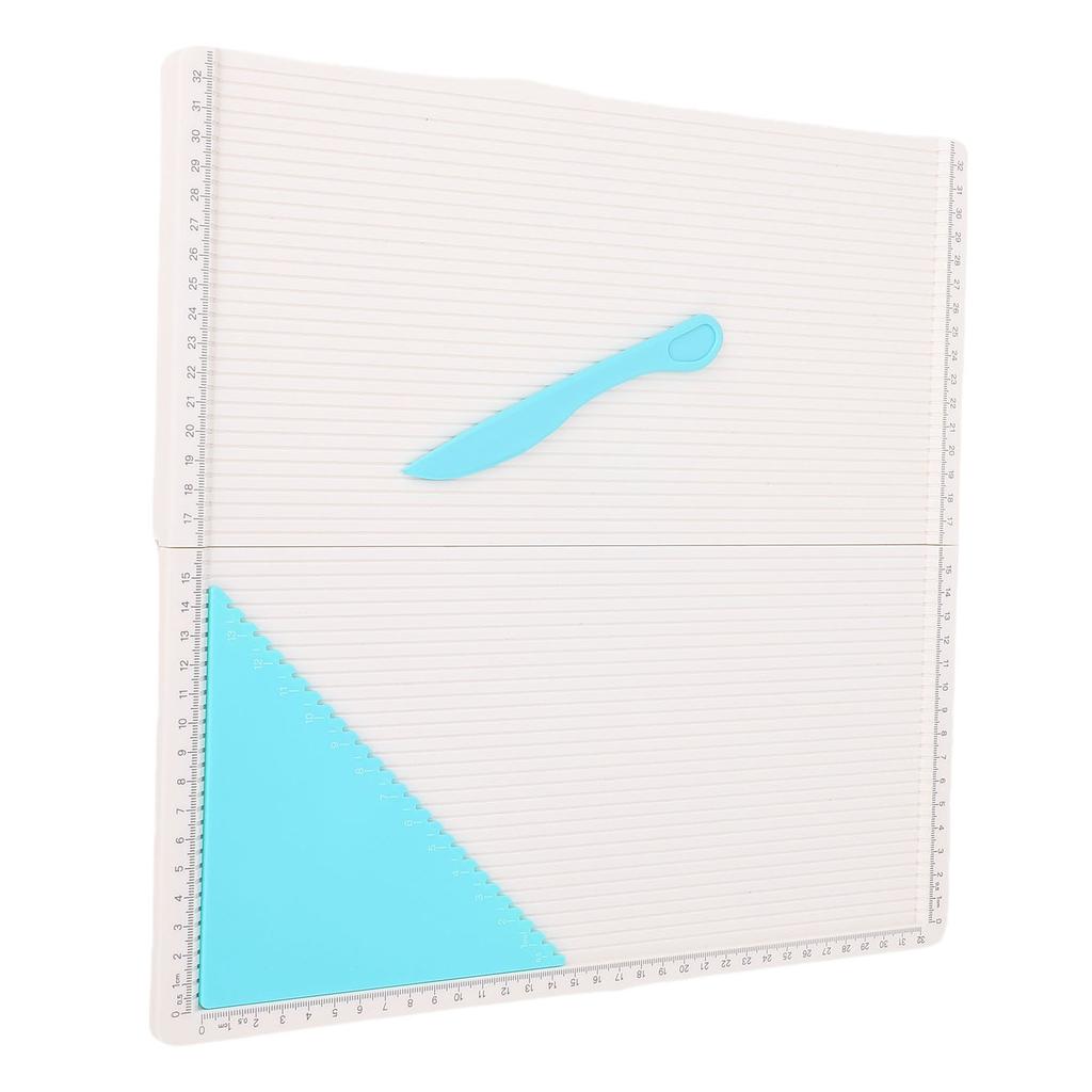 Folding Scoring Board with Triangular Tool 320x320mm Scoring Plate for Making Card Envelope Photo