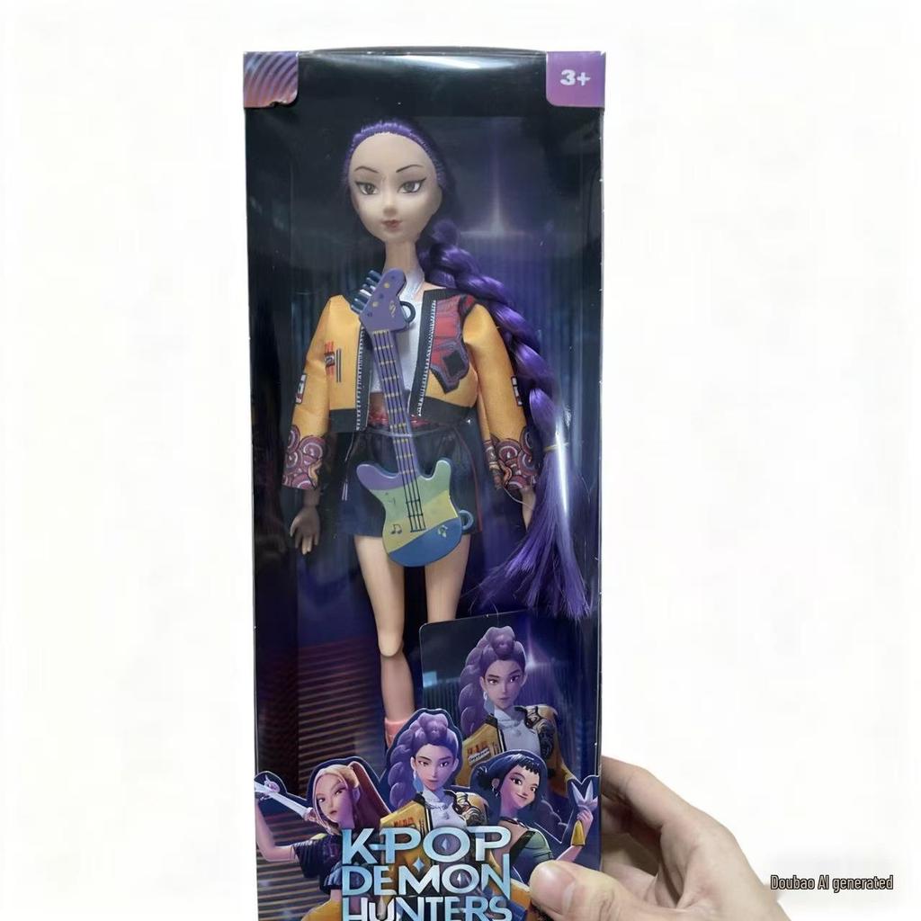 KPOP Demon Hunter Girl & Boy Group Animated Dolls with Theme Song & Colorful Lights