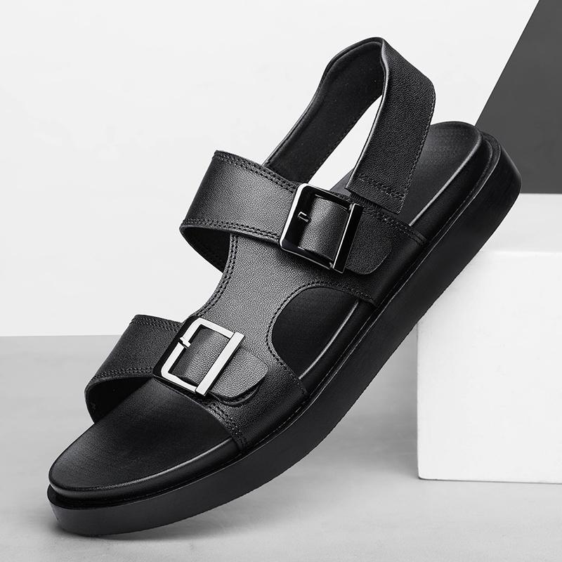 Summer Men Fashionable Sandals European-style Casual Comfortable Business Office Driving Trip Beach Sandals 38-47 Men Sandals