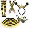 Halloween Bijen & Lieveheersbeestjes Hoofdband Bril Set voor Kinderen - Feestelijke Kostuumaccessoires voor Halloween, Kerstmis en Optredens