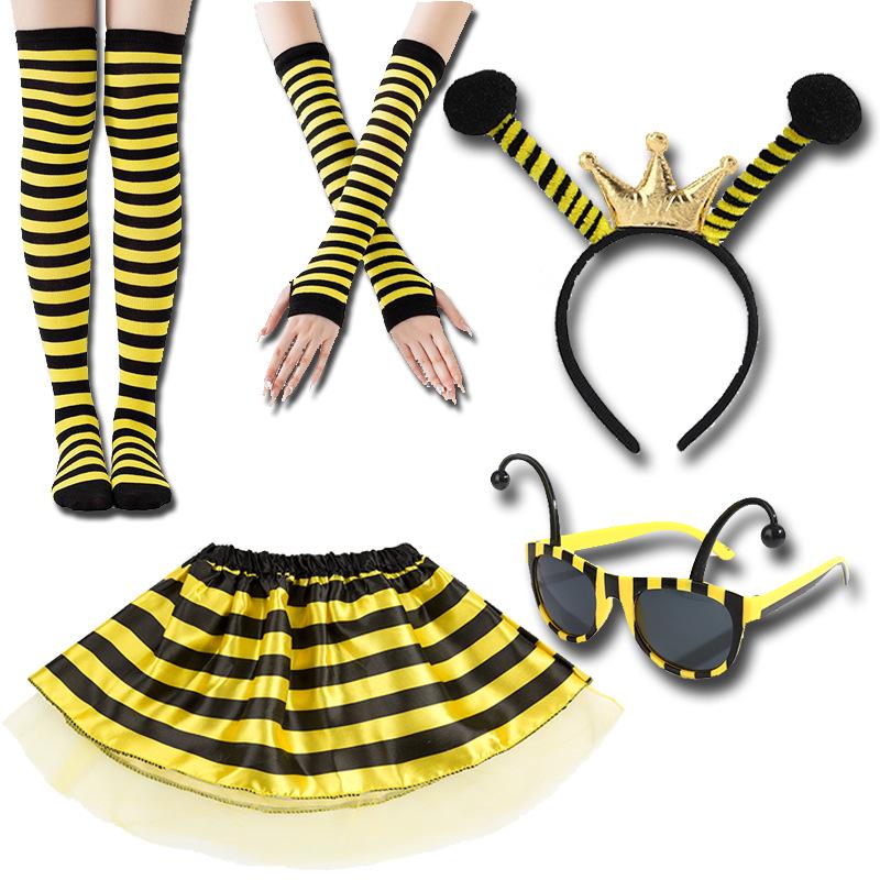 Halloween Bijen & Lieveheersbeestjes Hoofdband Bril Set voor Kinderen - Feestelijke Kostuumaccessoires voor Halloween, Kerstmis en Optredens