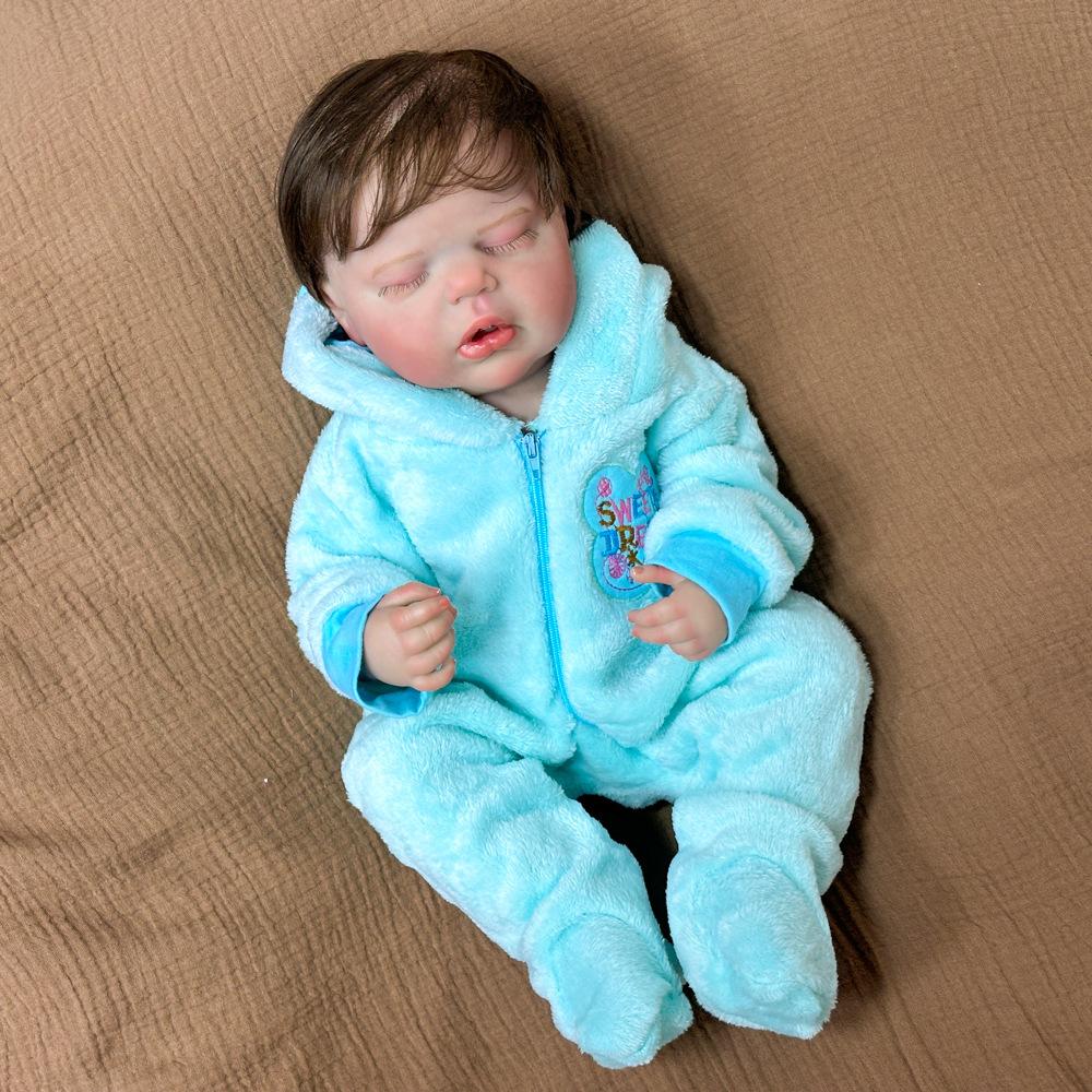 50 cm Vaskbar naturtro Myk Håndmalt Simulering Baby Reborn Dukke Barn Følger med Lek Dukke