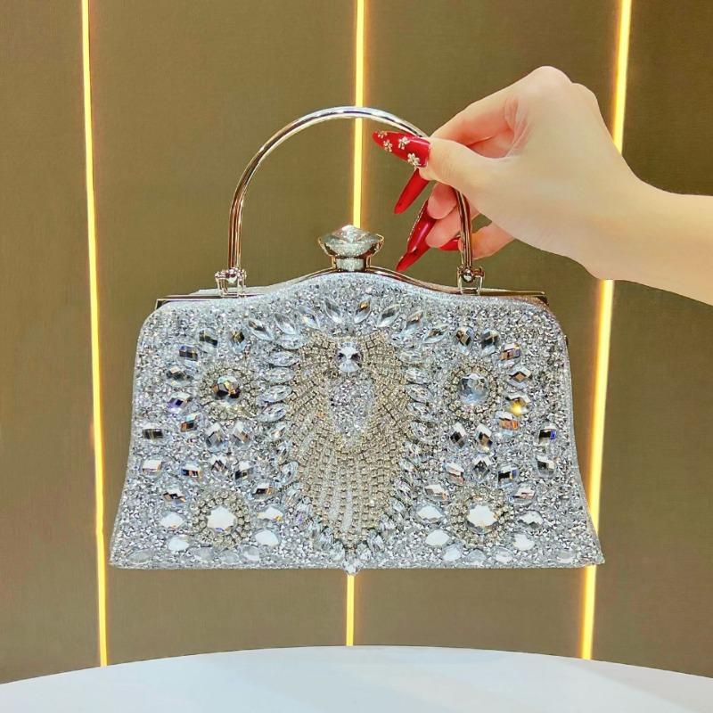 Abendtasche, Diamant-Handtasche, Modische Gesellschaftsdame, Bankett- und Dinner-Tasche, Umhängetasche