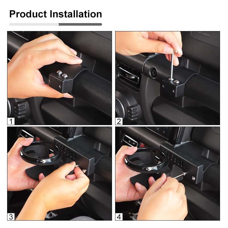 Co-Pilot  Handle Cup Holder Bracket Rack Support Stand For Suzuki Jimny 2019 Up Car Interior Acessories