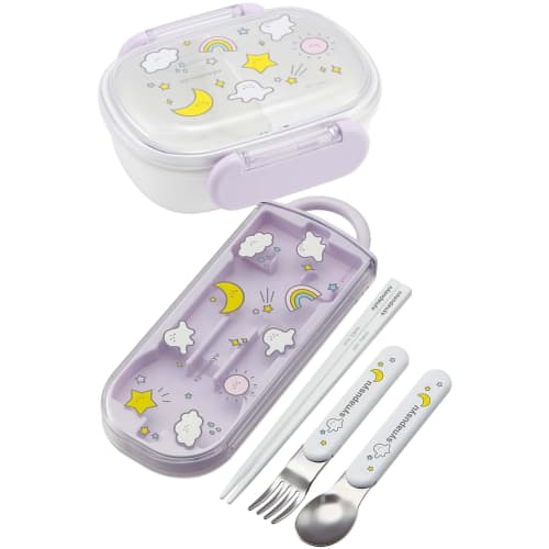 Skater Children's Lunch Box, Small Size, 1 Tier, 270ml, Fluffy Dome Shape, Kids Lunch, Antibacterial Treatment, Made in Japan, Shinapushu, Girls QAF1A
