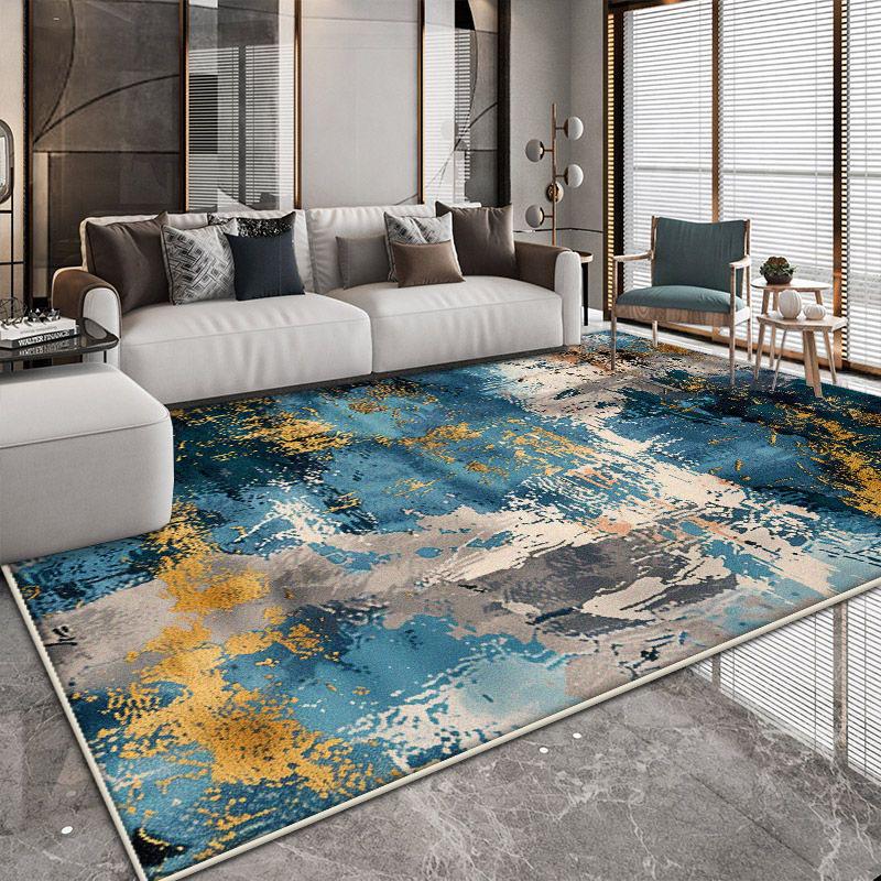 Easy Clean Abstract Carpets Living Room Decoration Large Area Non-slip Rugs Nordic Style Bedroom Decor Floor Mat 
