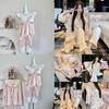 Ice Snow Silk Bunny Collar Pajamas Set With Lace Trim For Girls Home Wear
