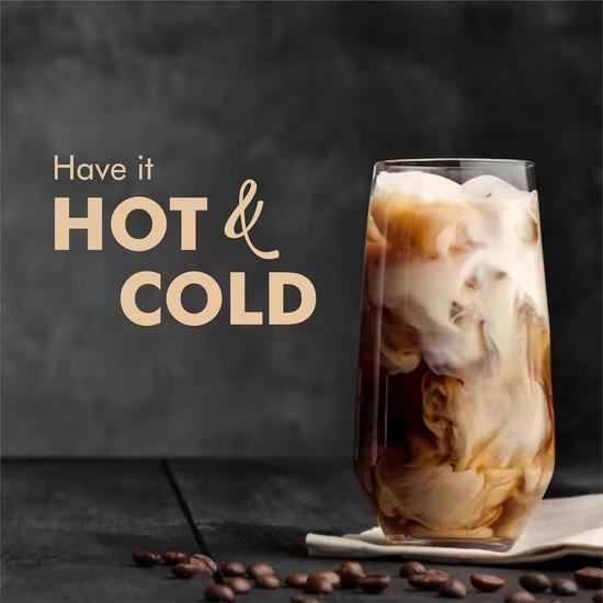 Café Instantané Octavius Gold - 200g Pur Grains Torréfiés, Arôme Riche, Espresso Fort, Latte & Cappuccino, Chaud & Froid, Pot Incassable