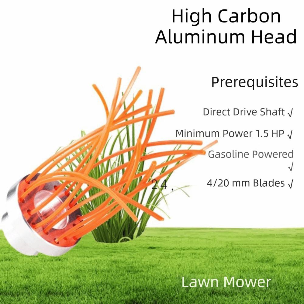 Aluminum Zinc Zinc Alloy Aluminum Porous Lawn Head 3 Discs Grass Cutting Head Trimming Head  Lawn Mowing