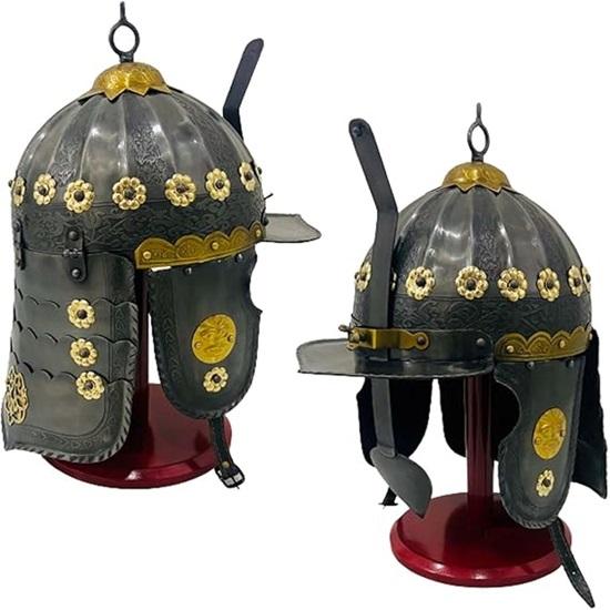 Стальной рыцарский гусарский шлем, полностью носимый, средневековый, с гравировкой, классический вид